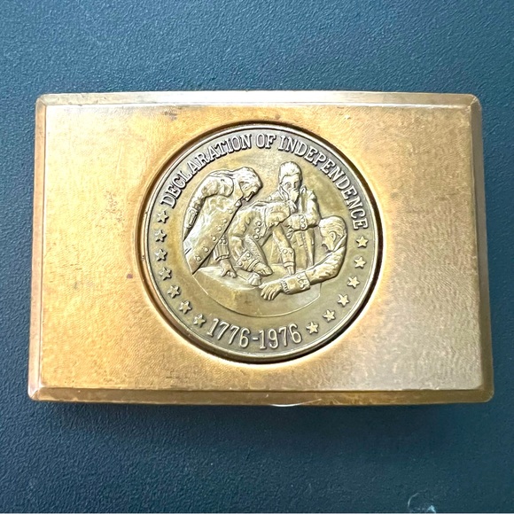 Declaration of Independence Vintage Medallion Belt Buckle - Picture 1 of 14